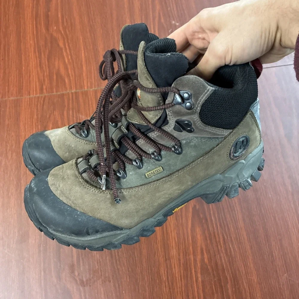 Merrell Legacy Gore-Tex Brown Performance Vibram J50749 Boots - Men's Size 8